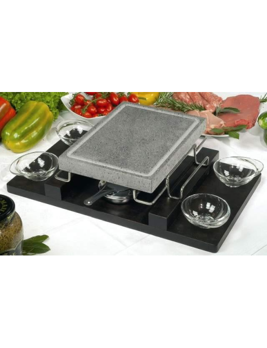 CONVIVIO LAVA STONE 21x29x3cm WITH TRAY
