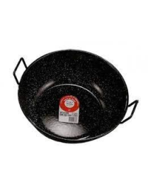 THE IDEAL INDUCTION ENAMEL PAN 2 HANDLES 30 CENTIMETERS