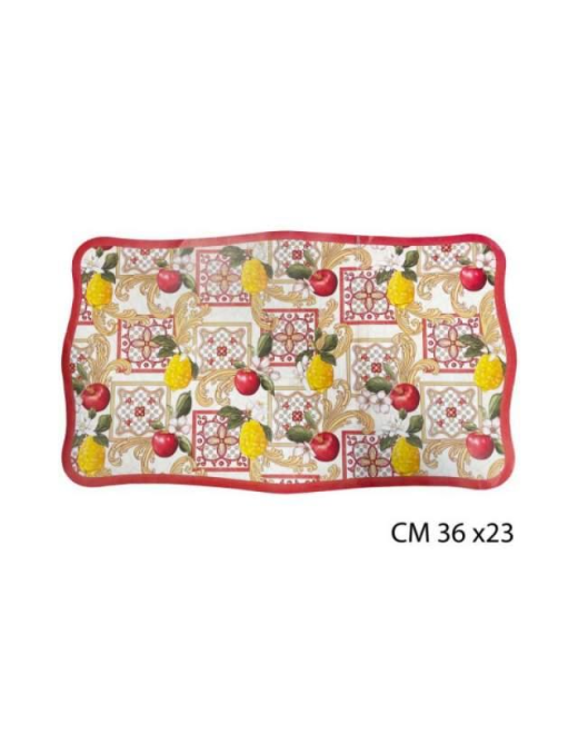 L.MAIOLICA VASSOIO RETT. 36x23cm $$