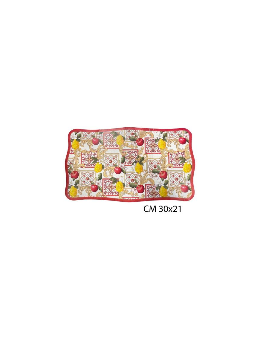 L.MAIOLICA VASSOIO RETT. 30x21cm $$