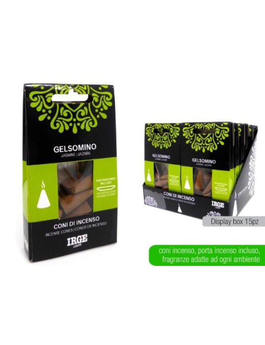 INCENSE CONE 15 pieces JASMINE