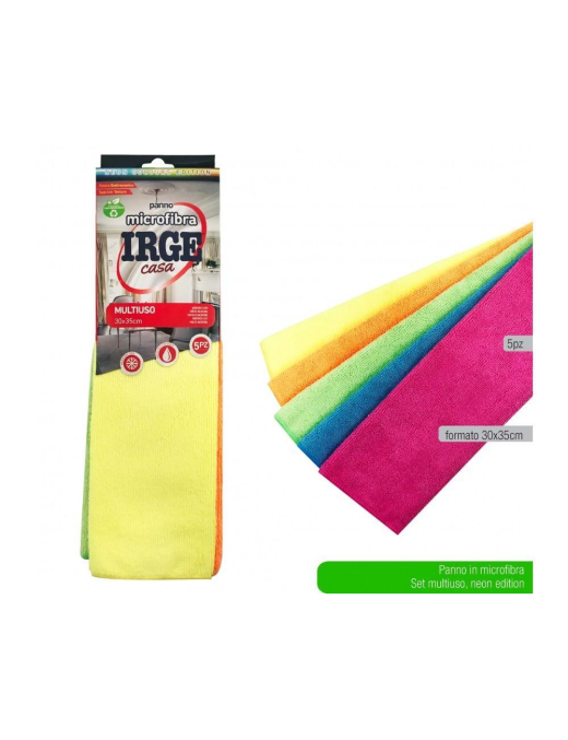 SOFT MICROFIBER CLOTH 30x35cm 5 pieces
