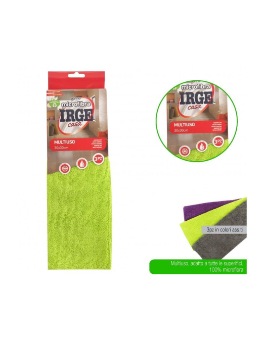 SOFT MICROFIBER CLOTH 30x30cm 3 pieces