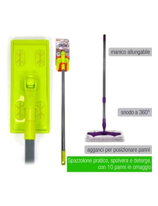 DUST-CATCHING BROOM with 10 CLOTHS