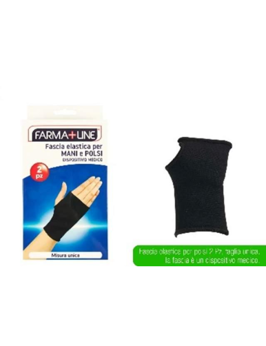 LINEA MEDICALE FARMALINE FASCIA ELASTICA MANI 2pezzi