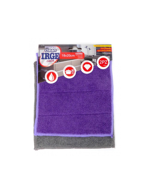 SPONGE CLOTH 18x20cm MICROFIBER 2 pieces