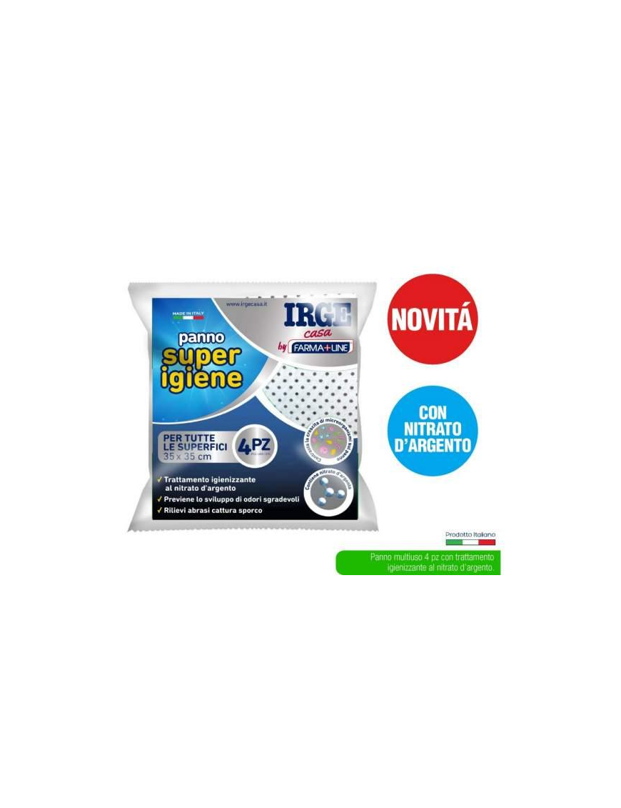 PANNO MULTIUSO SUPER IGIENE 4pezzi
