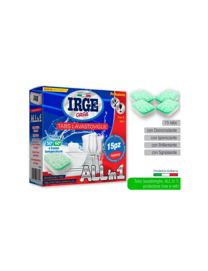 TABS LAVASTOVIGLIE 15pezzi 18GRAMMI