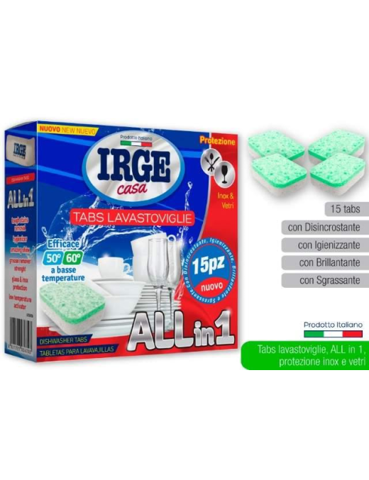 DISHWASHER TABS 15 pieces 18 GRAMS