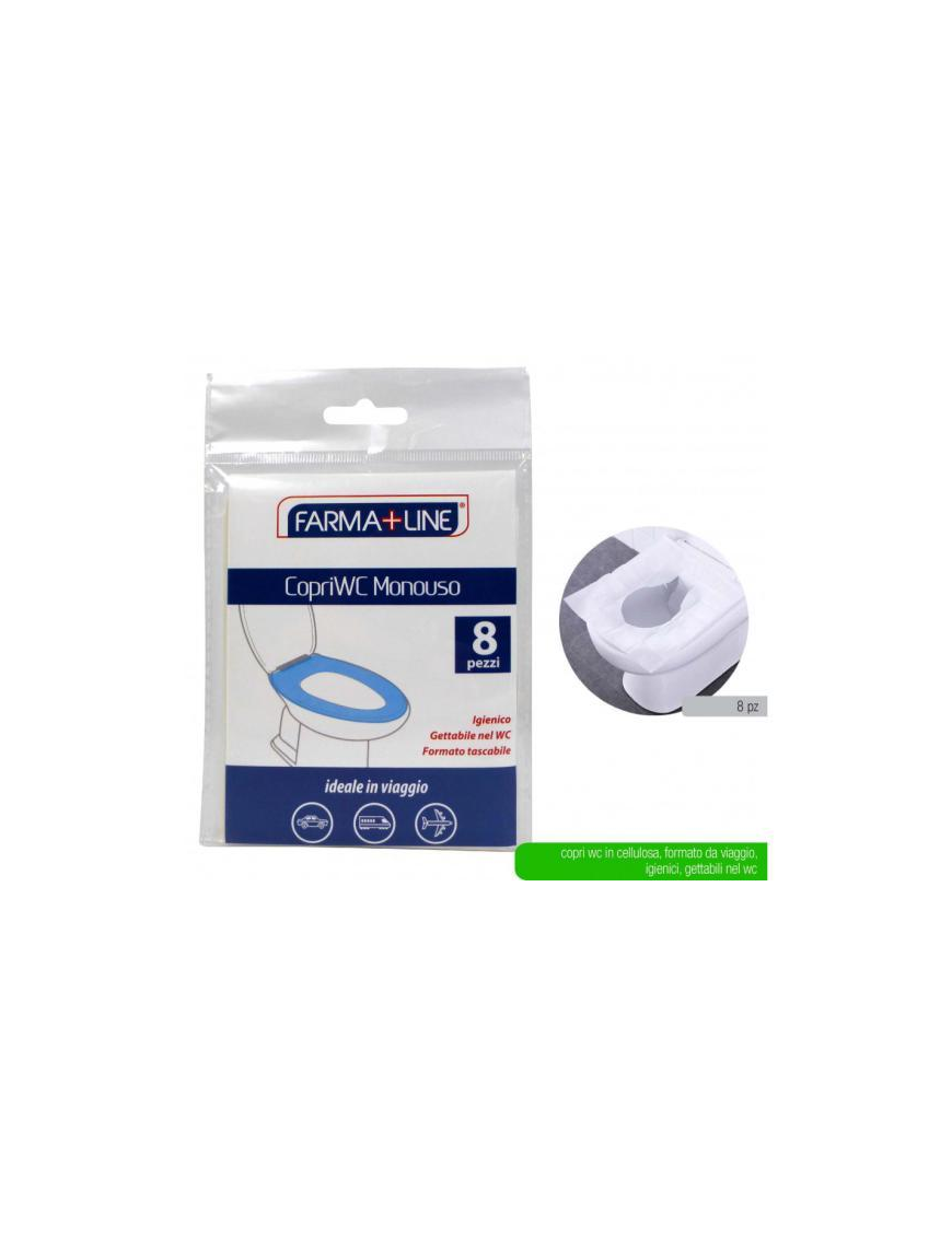 LINEA MEDICALE FARMALINE COPRIWC USAeGETTA 8pezzi