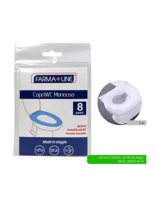 LINEA MEDICALE FARMALINE COPRIWC USAeGETTA 8pezzi