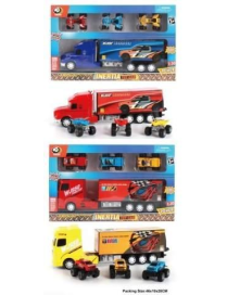 TRUCK WITH 3 VEHICLES