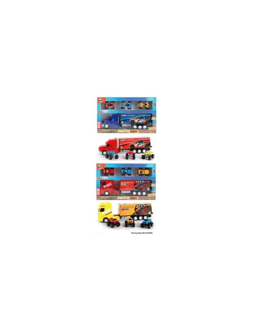 TRUCK WITH 3 VEHICLES