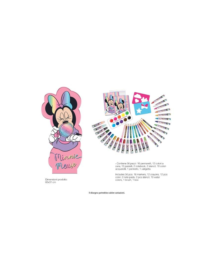 MINNIE VALIGETTA COLORI 56pezzi