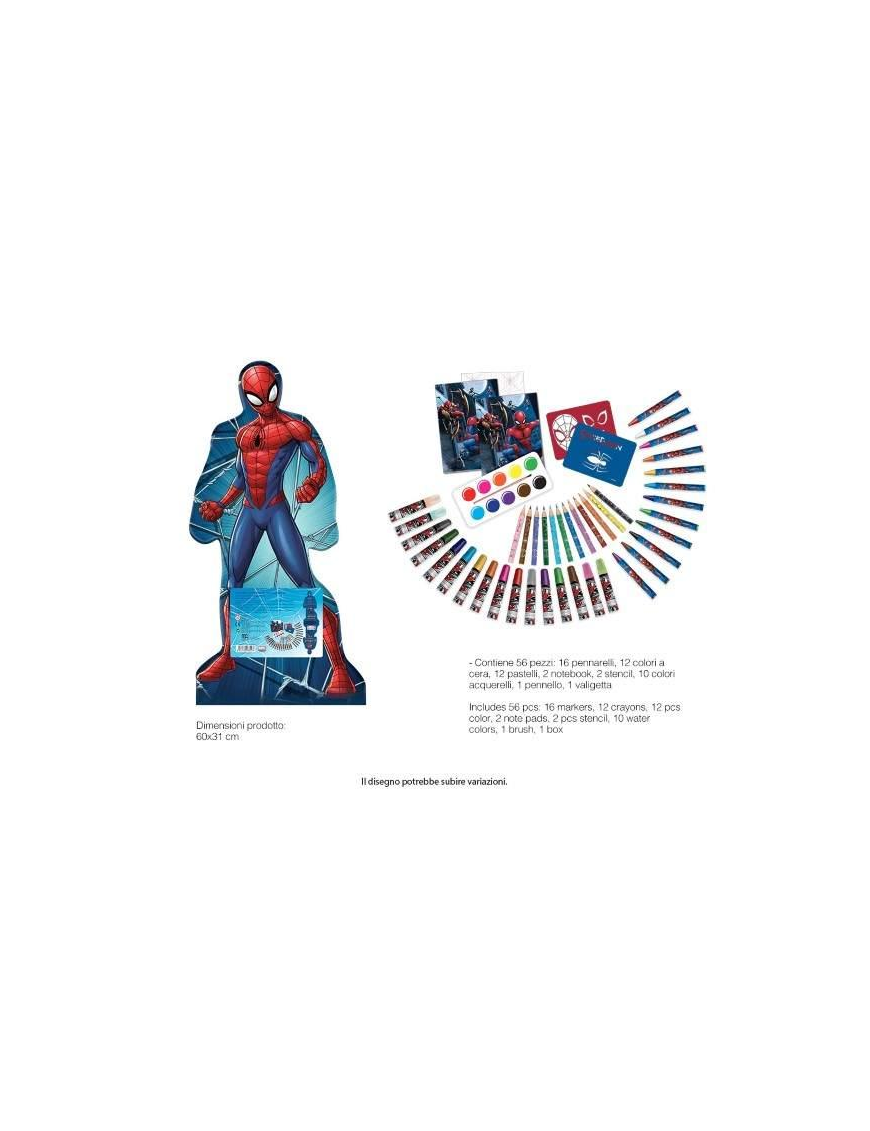 SPIDERMAN VALIGETTA 56 pezzi