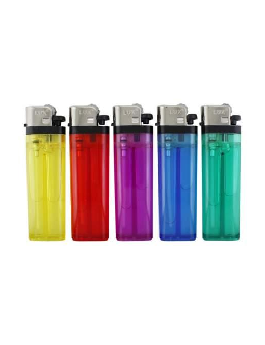 TRANSPARENT GO LIGHTER ASSORTED IN COLORS 50 pieces