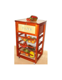 BREAD TROLLEY 38x48 h85 CHERRY
