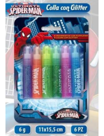 SPIDERMAN COLLA GLITTER 6PZ AS5255 $$