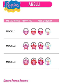 PEPPA PIG ANELLI METALLO 2pz 0482034 $$