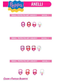 PEPPA PIG ANELLI PERLA 2pz 0482031 $$