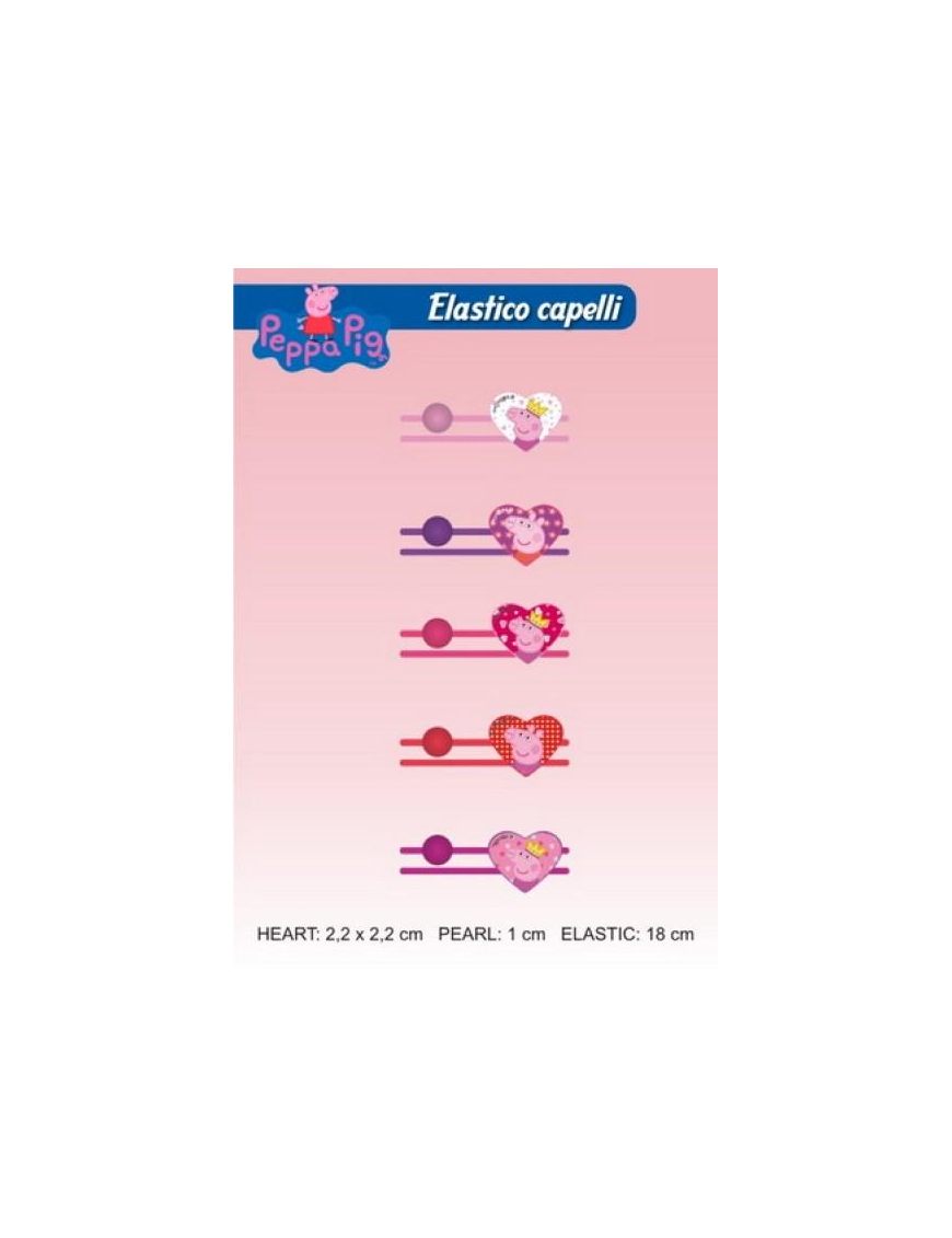 PEPPA PIG ELASTICI CAPELLI 2pz 0482016$$