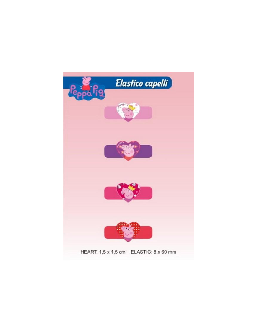 PEPPA PIG ELASTICI CAPELLI 4pz 0482005$$