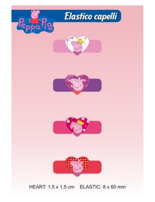PEPPA PIG ELASTICI CAPELLI 4pz 0482005$$