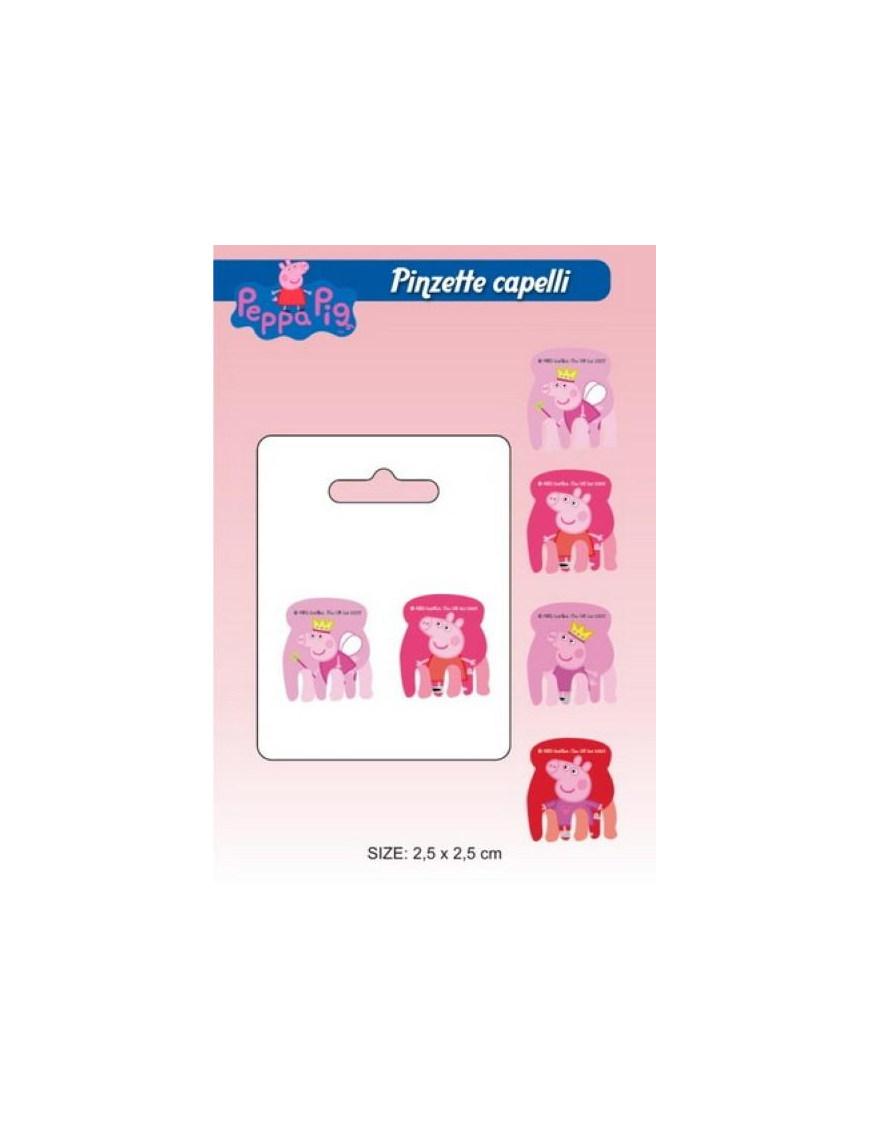 PEPPA PIG PINZE CAPELLI 2pz 0482022$$