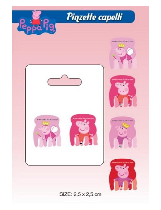 PEPPA PIG PINZE CAPELLI 2pz 0482022$$