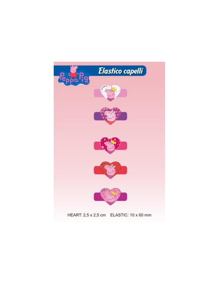 PEPPA PIG ELASTICI CAPELLI 2pz 0482013$$