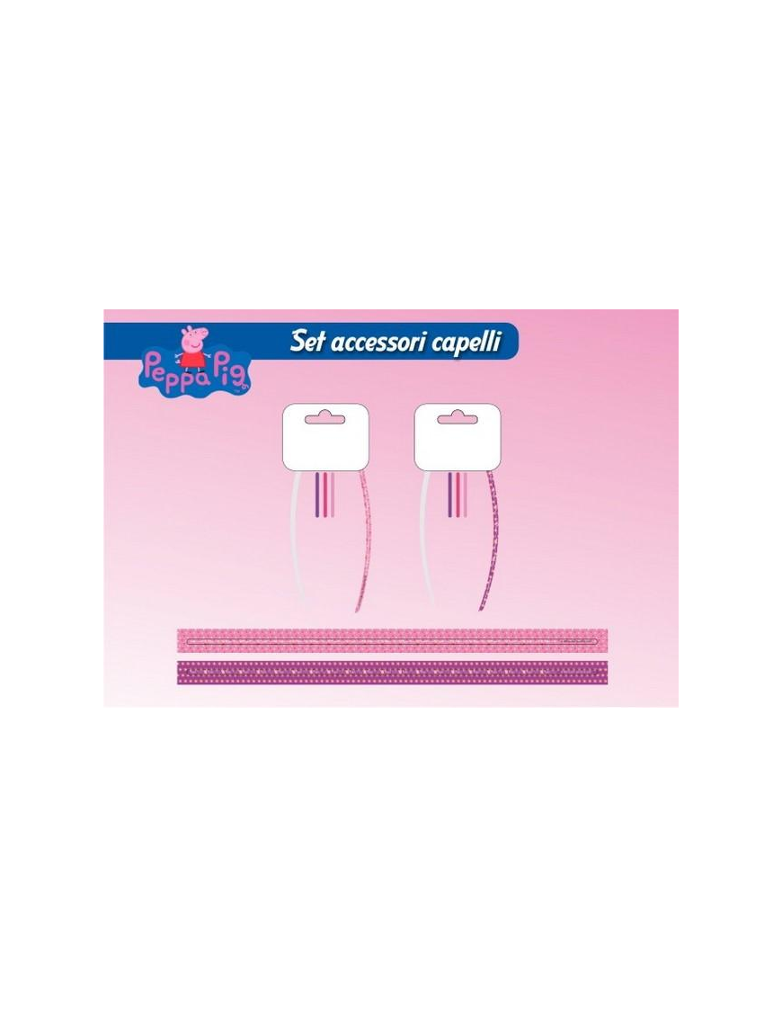 PEPPA PIG ELASTICI CAPELLI + CERCHIETT$$