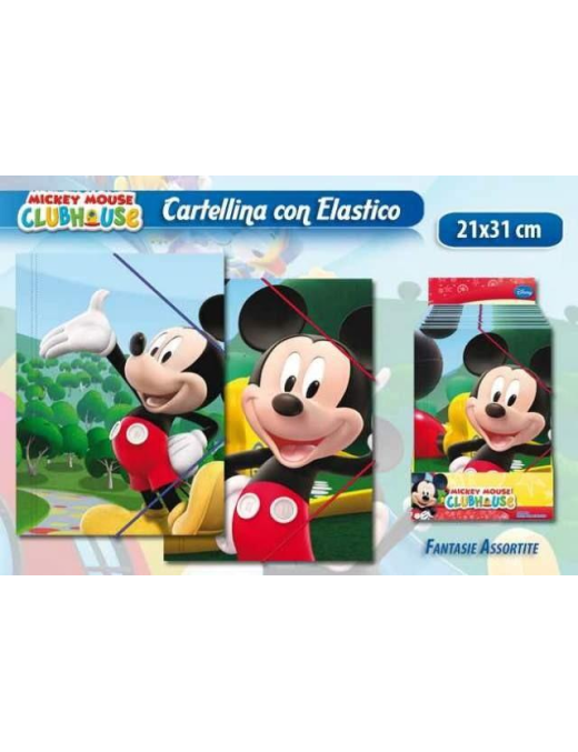 MICKEY CARTELLINA IN DISPLAY CON ELASTICO