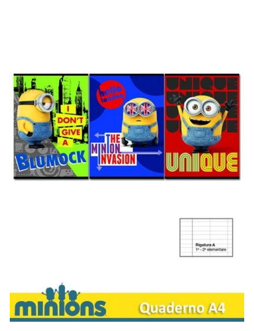 MINIONS QUADERNO RIGATURA A Q0013 $$
