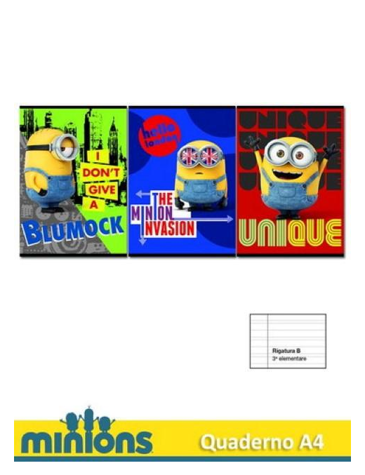 MINIONS QUADERNO RIGATURA B Q0014 $$