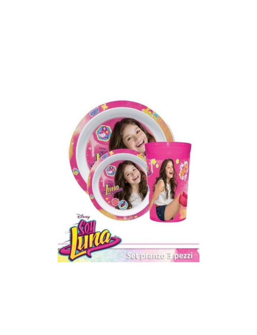 SOY LUNA SET PRANZO 3pz W16/0031 $$