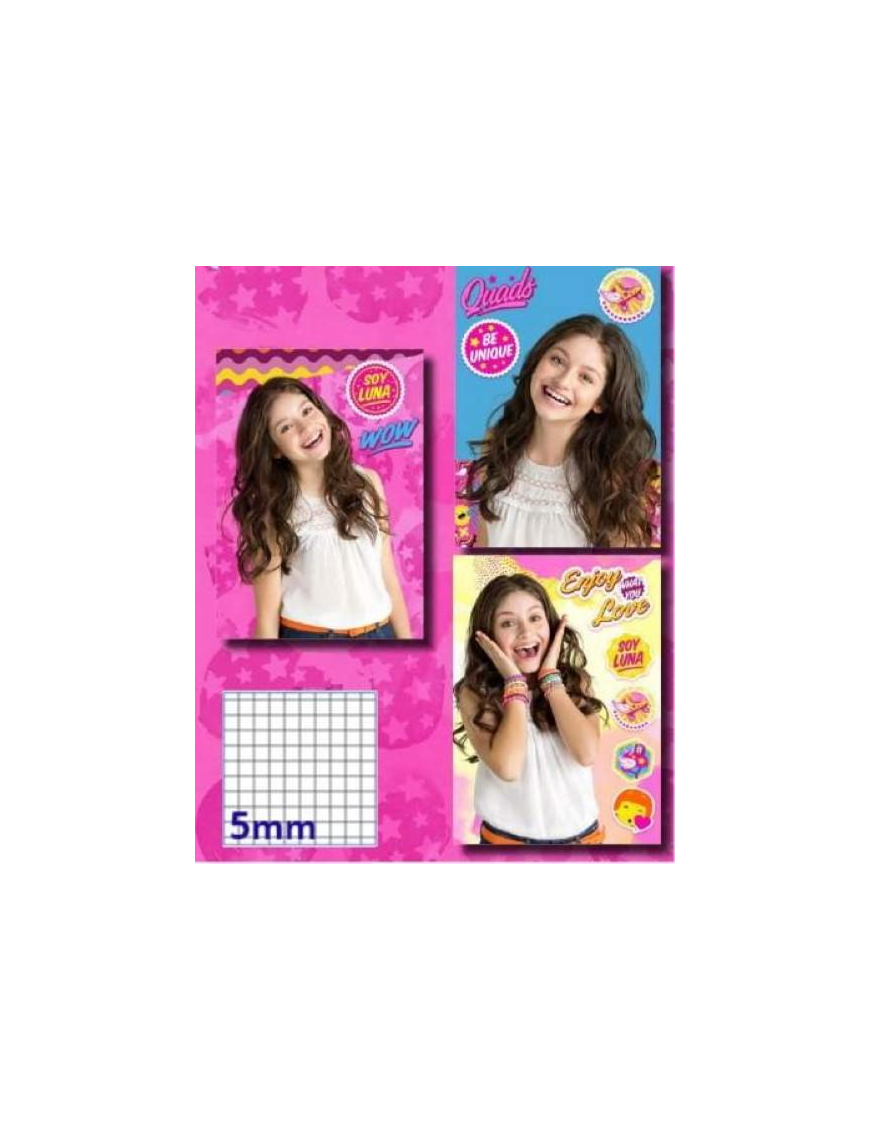 SOY LUNA QUADERNO RIGATURA 5mm Q0139$$
