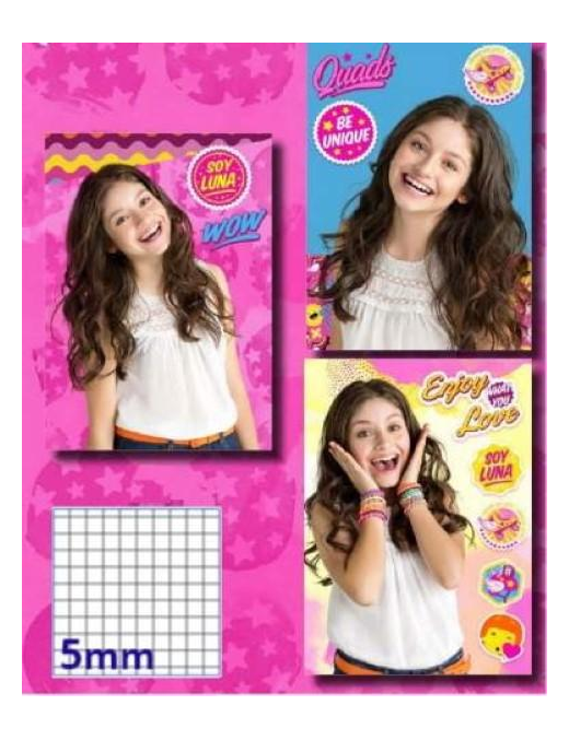 SOY LUNA QUADERNO RIGATURA 5mm Q0139$$