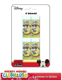 MICKEY GOMMA 4pezzi