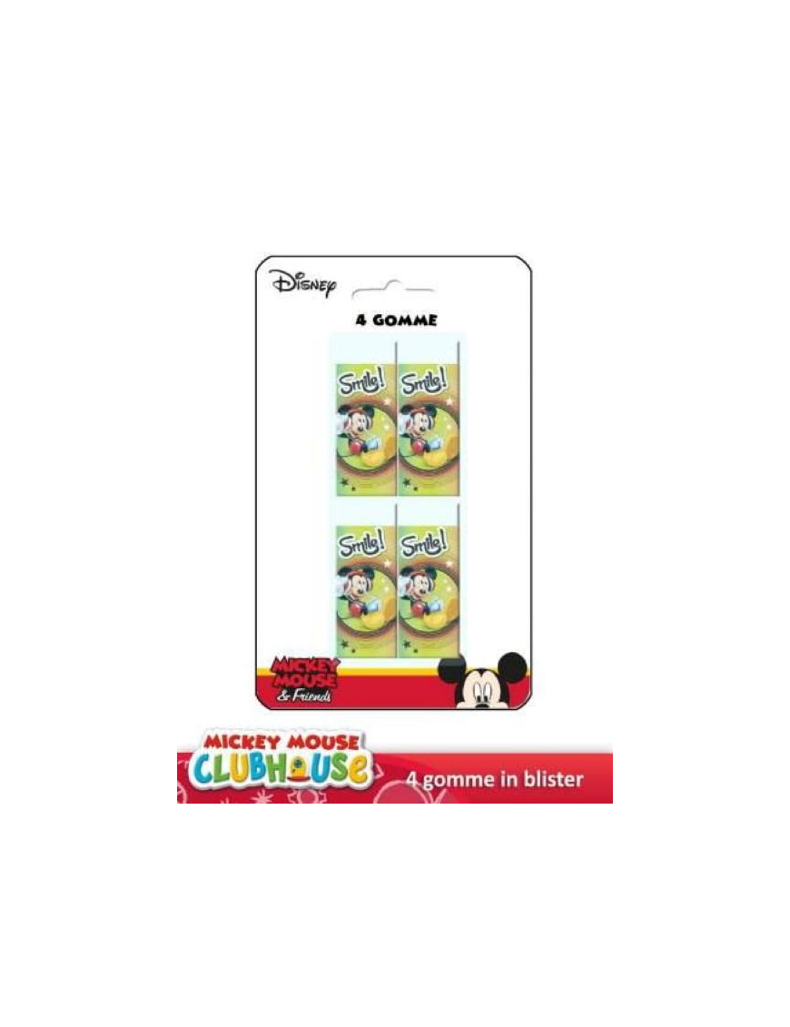 MICKEY RUBBER 4 pieces