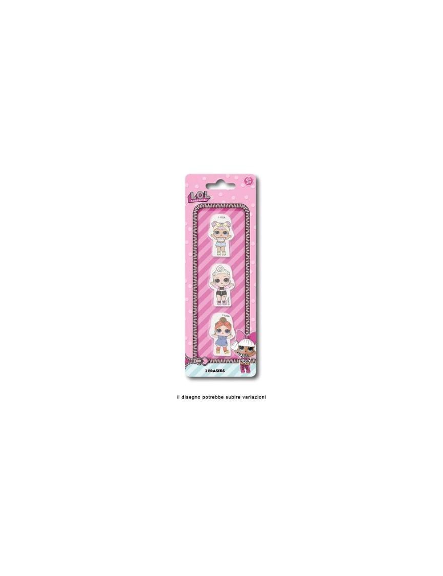 LOL GOMME PER CANCELLARE 3pz LL0259