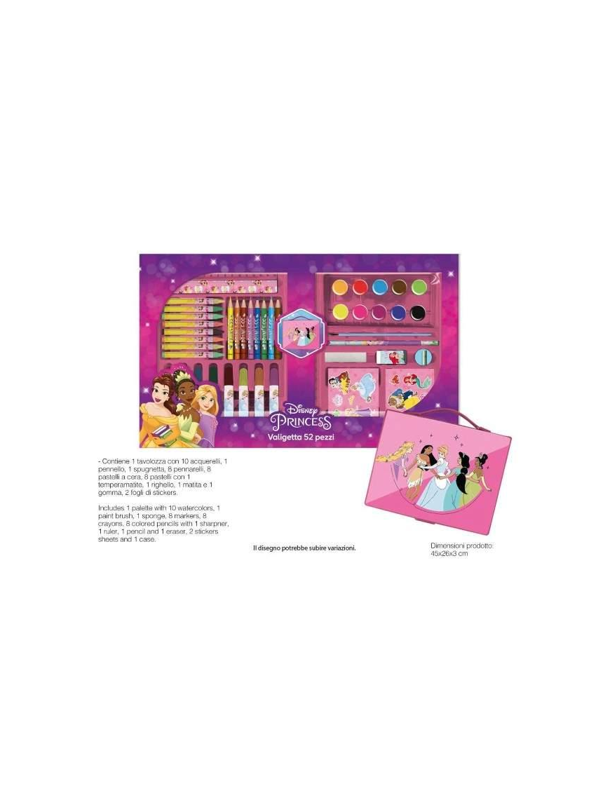 PRINCESS COLOR CASE 52 pieces