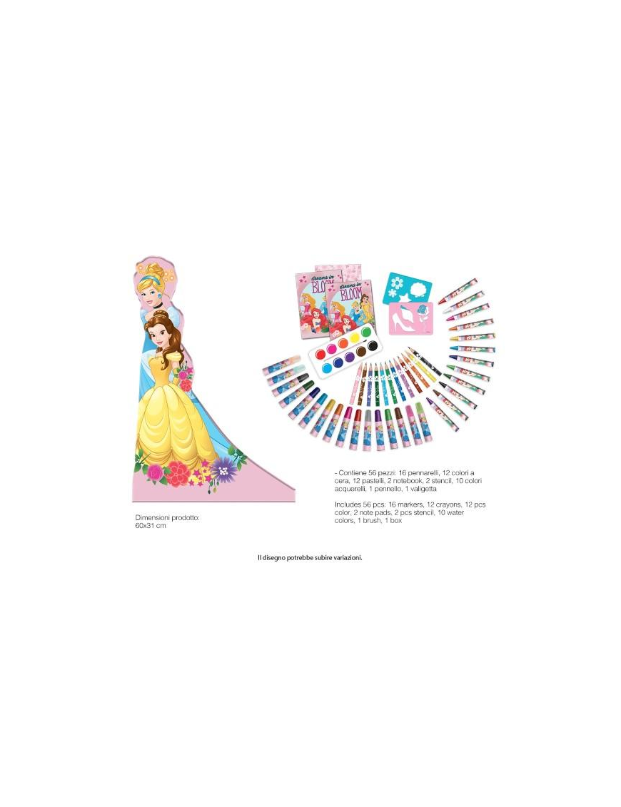 PRINCESS COLOR CASE 56 pieces
