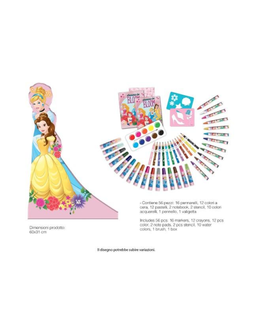 PRINCESS COLOR CASE 56 pieces