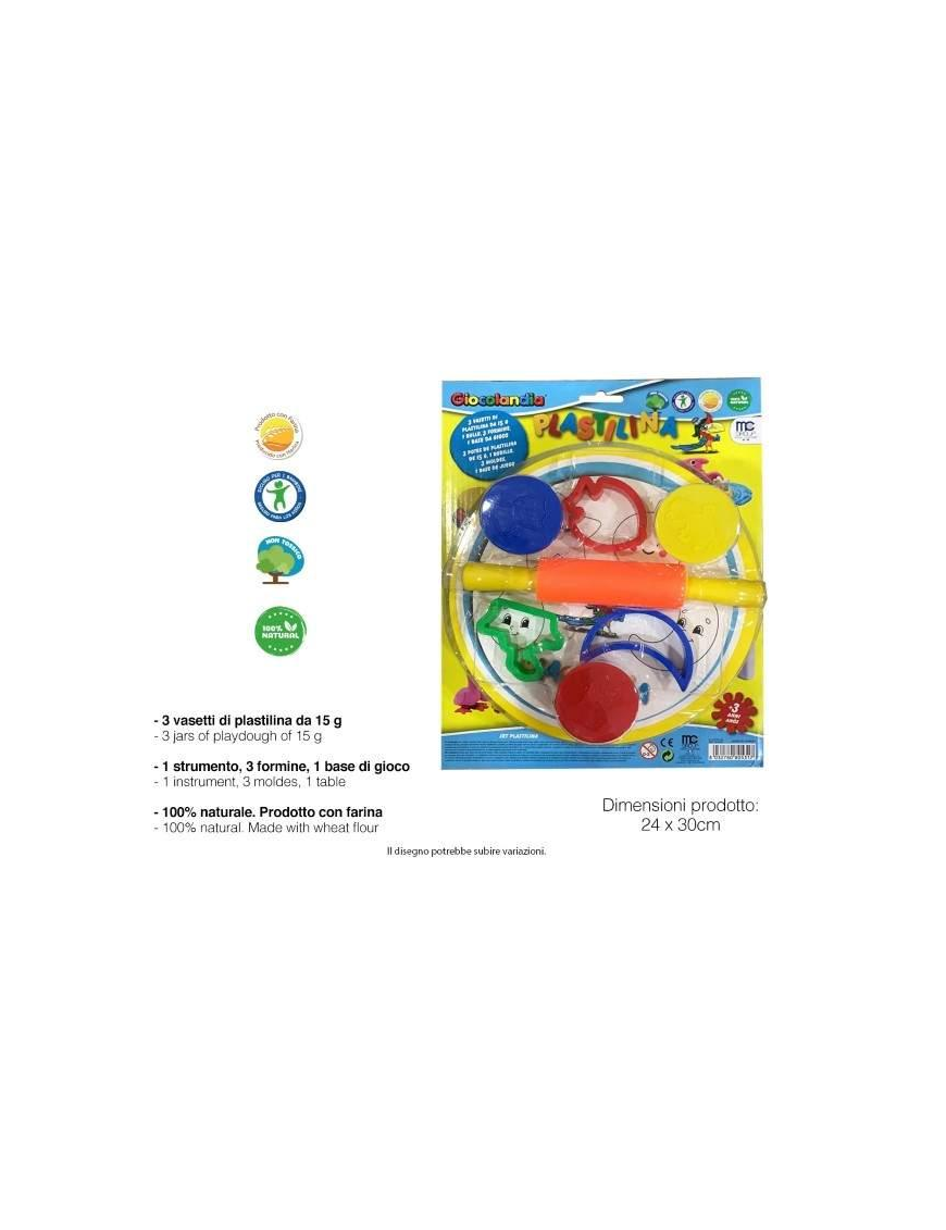 PLASTILINA   15  GR  4 VASETTI