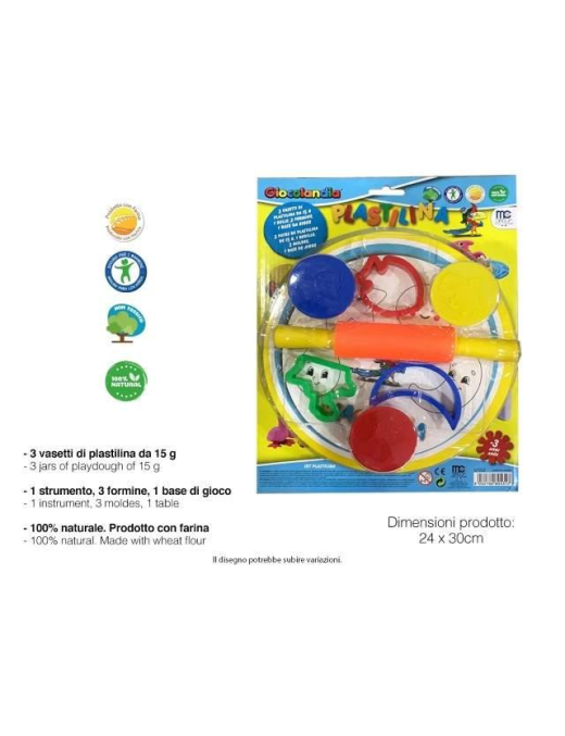 PLASTILINA   15  GR  4 VASETTI