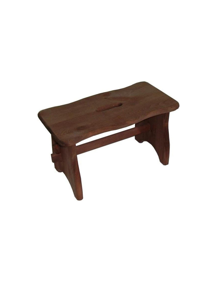 DARK WOOD STOOL