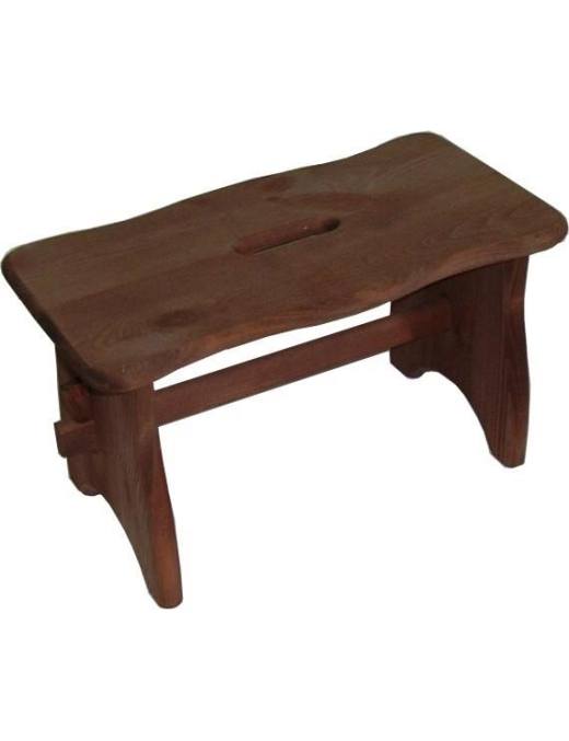 DARK WOOD STOOL
