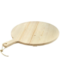 TAGLIERE TONDO CON MANICO ABETE DIAMETRO 49 CENTIMETRI x 1,8 CENTIMETRI