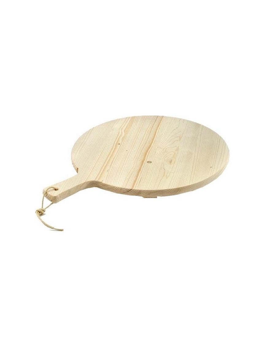 ROUND CHOPPING BOARD WITH FIR HANDLE DIAMETER 49 CM x 1.8 CM
