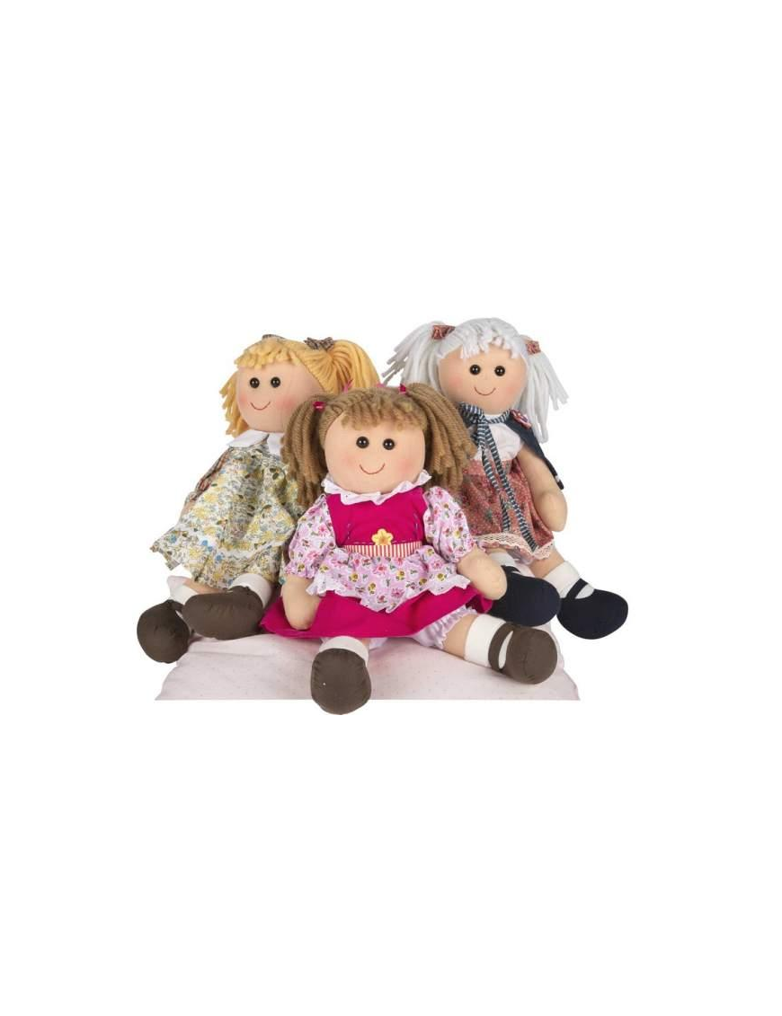 DOLLIES BAMBOLA STOFFA 44cm B295